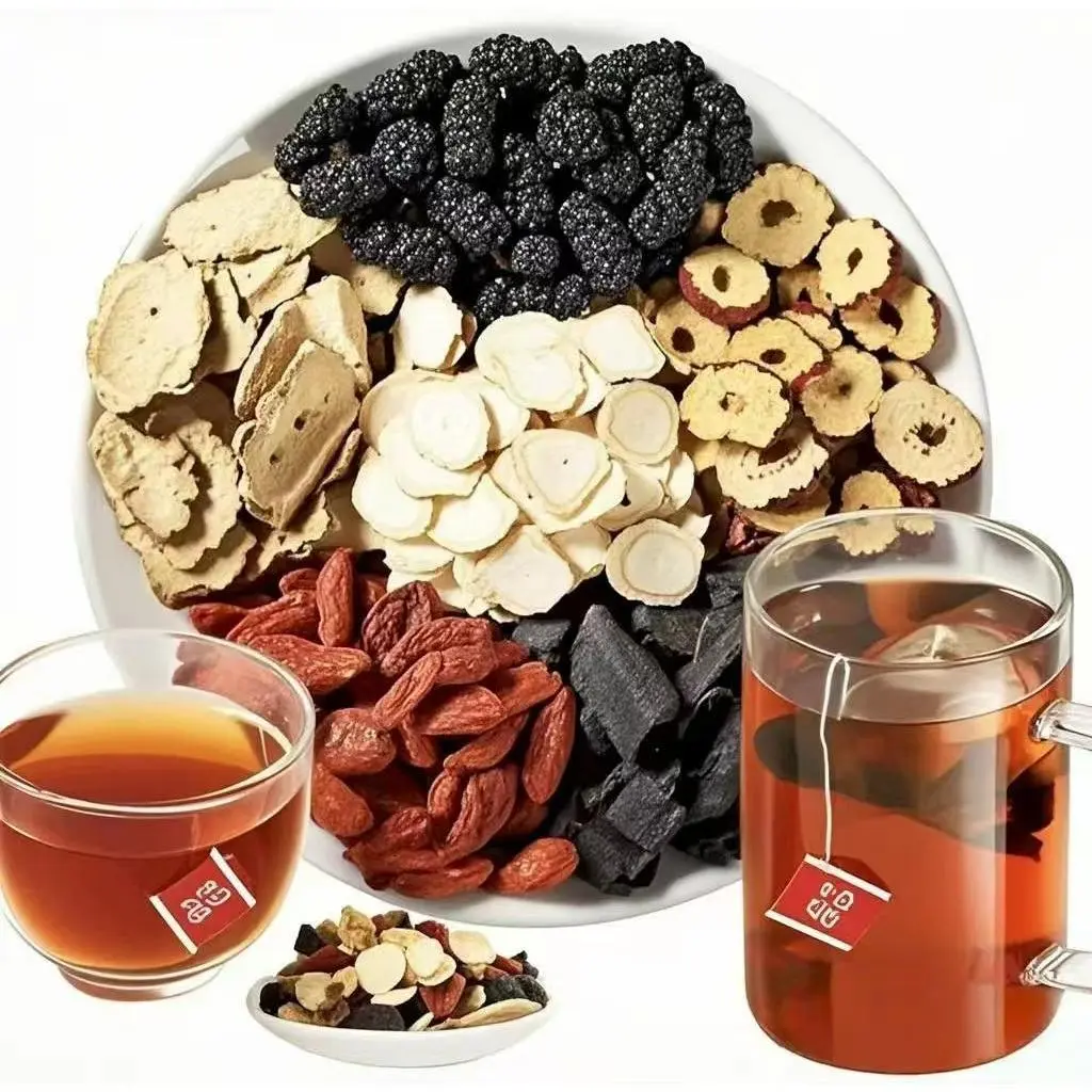 Kidney tea formula Ginseng Five Treasure TeaCombination Scented Tea  Five Treasure Tea RedDate Wolfberry Tea Men's Tea Health TeaMulberry Herbal Formula Health Tea WB