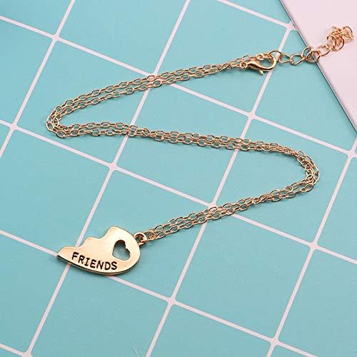 BFF Friendship Necklace for 2 -   Necklaces BFF Gifts for 2 Matching Heart   Forever Pendant Necklaces Set¡­