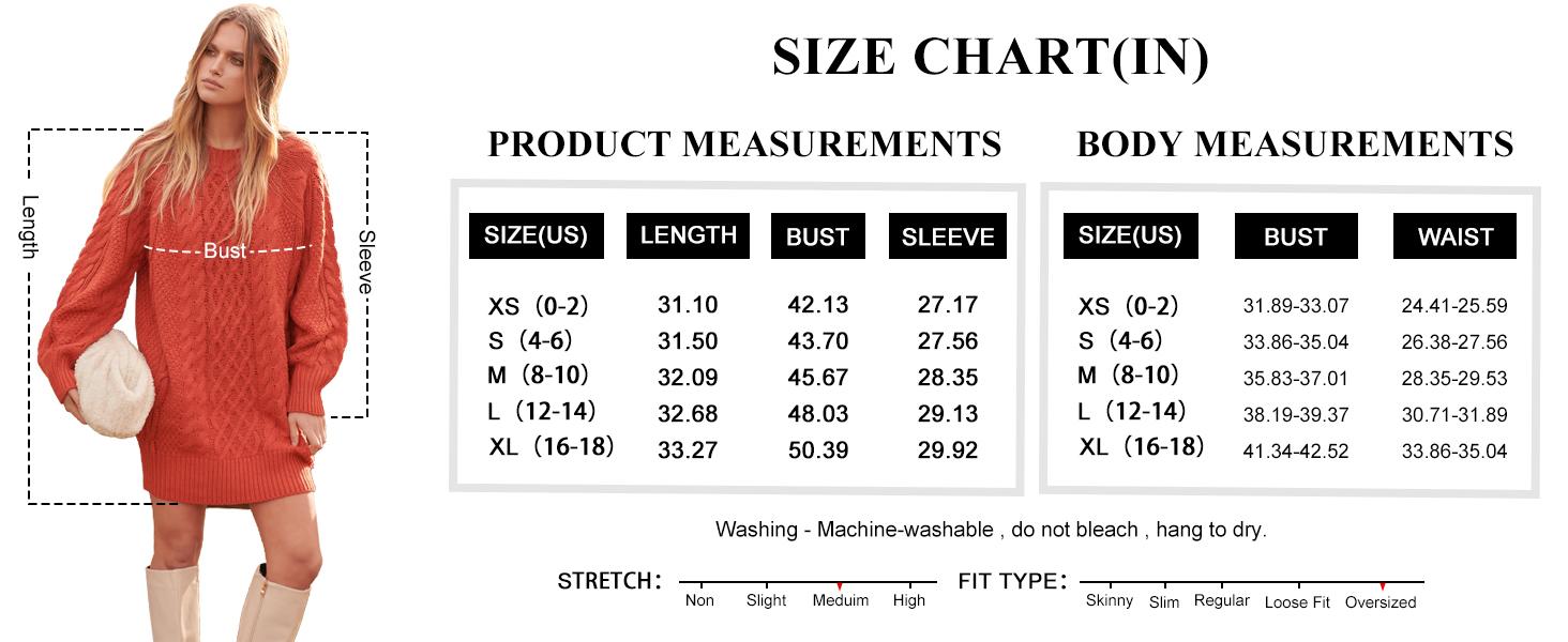 ANRABESS Women Long Sleeve Crewneck Oversized Cable Knit Chunky Baggy Loose Pullover Tunic Minimalist Sweater Dress For Women 2025 Trendy Winter Outfits