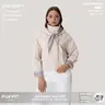 PUFFIT Effortless Style Funnel Neck Bomber Jacket With Adjustable Hem,High Neck Zip-Up Casual Outerwear,Stain Resistant,Windproof,Women's Rain Jacket,Breathable Stylish,Inner Pocket Design,Outdoor Sport,Fall&Winter Jacket,Womenswear,2026 Shopping