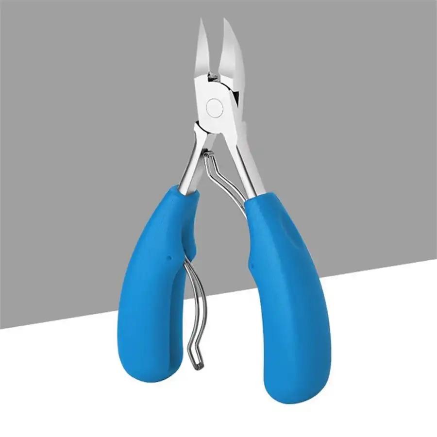 1 professional toenail clipper, suitable for thick nails and internal nails, stainless steel nail care tool with ergonomic handle, ideal for home and salon nail and pedicures