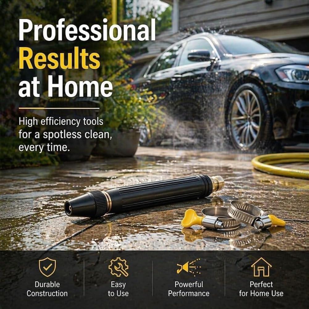 2-Pack High-Pressure Water Gun, Adjustable Spray Mode, Ideal for Car Washing, Plant & Vegetable Irrigation, Garden Hose Use, Car Wash Nozzle