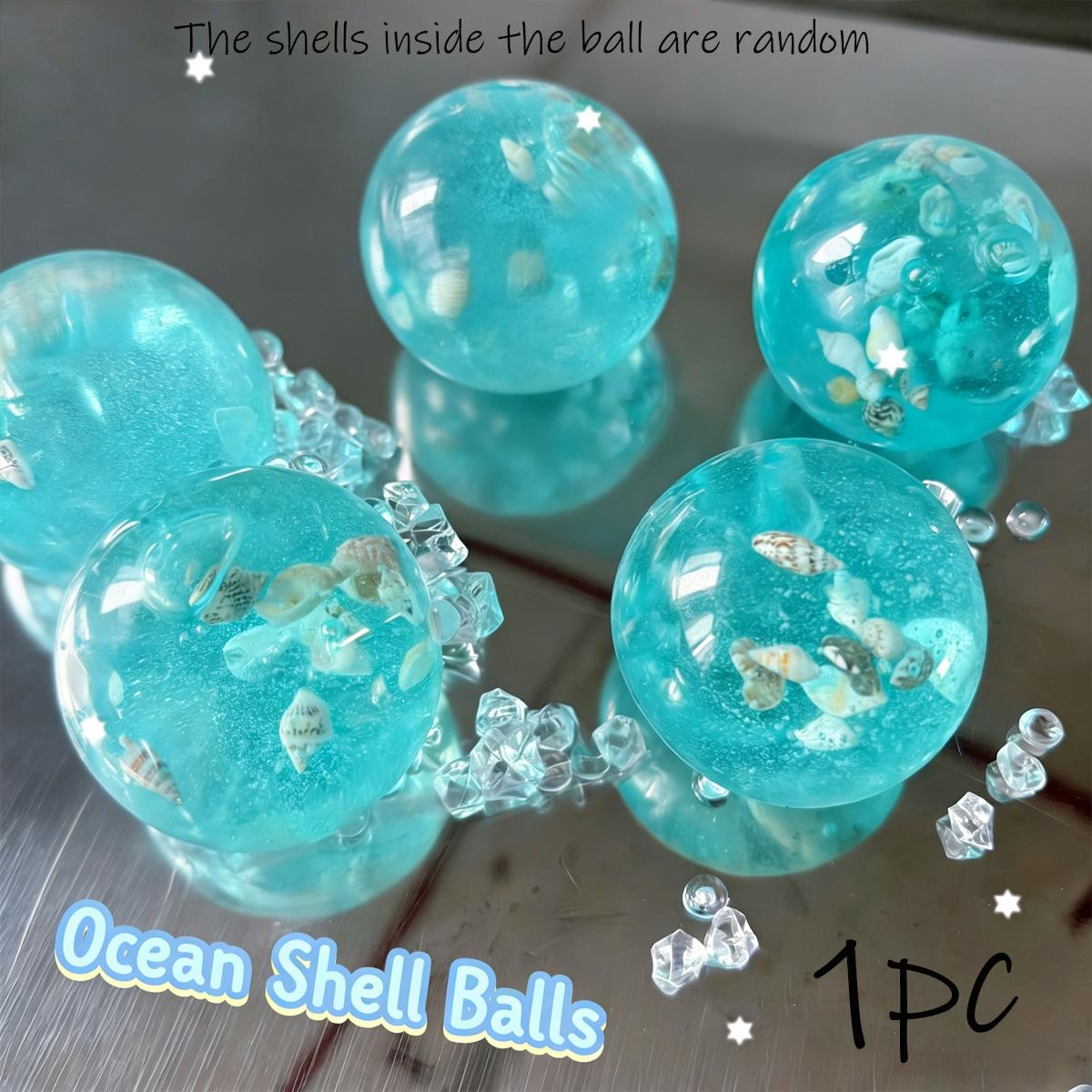 1pc Ocean Shell Pinch Ball Exquisite Stress Relieving Item with Soft Touch and Soothing Anxiety Creativity, Stress Relieving Toy, Perfect Party Gift, Classroom Reward, Festival Gift