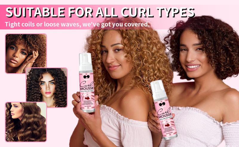 Goiple 10 Count Curl Mousse Kit Styling Mousse for Women, Definition Curl Control, Hydration & Moisturize &Shine Frizz Haircare Hydrating