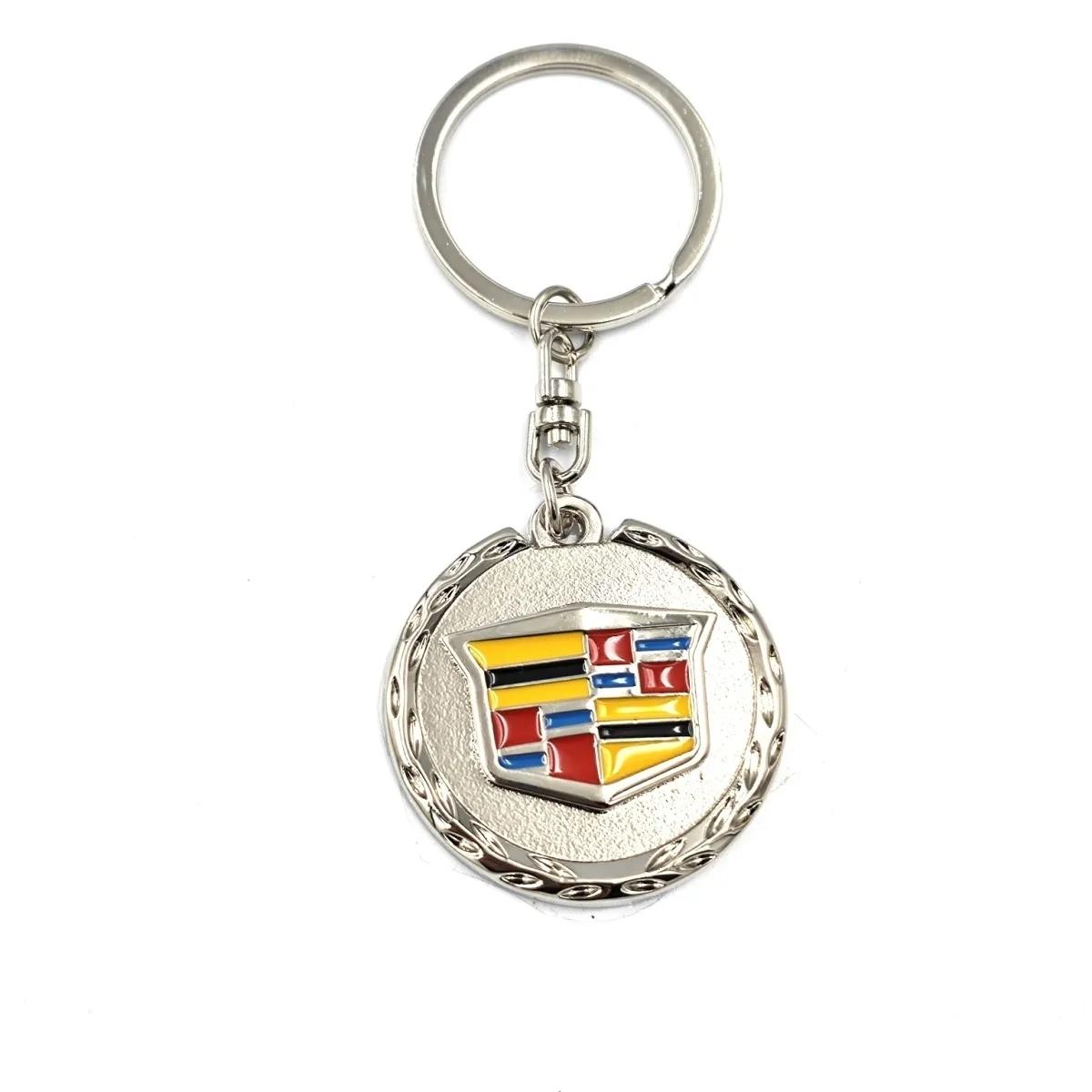 3D Metal Keychain Keyring, Car Logo Key Ring Pendant, Gifts for Cadillac Ats Bls Ct4 Ct5 Ct6 Cts Escalade Ext Slr Srx Sts Xt4 Xt5 Xt6 Xts