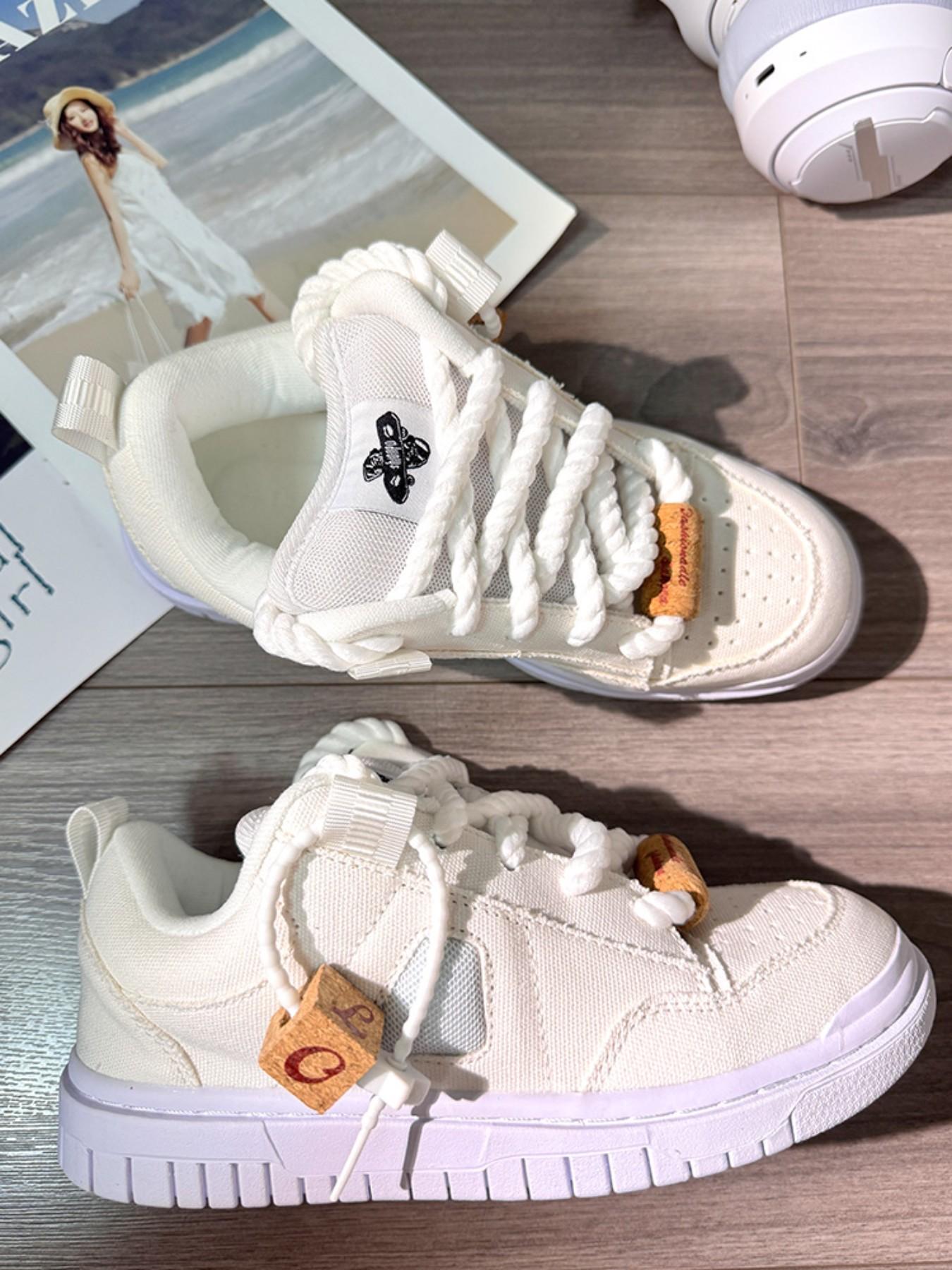 Men's Canvas Shoes, Fashionable Breathable Sneakers, Low Top Casual Shoes, Non-Slip Durable Sole, Size 50, Daily Wear Comfort