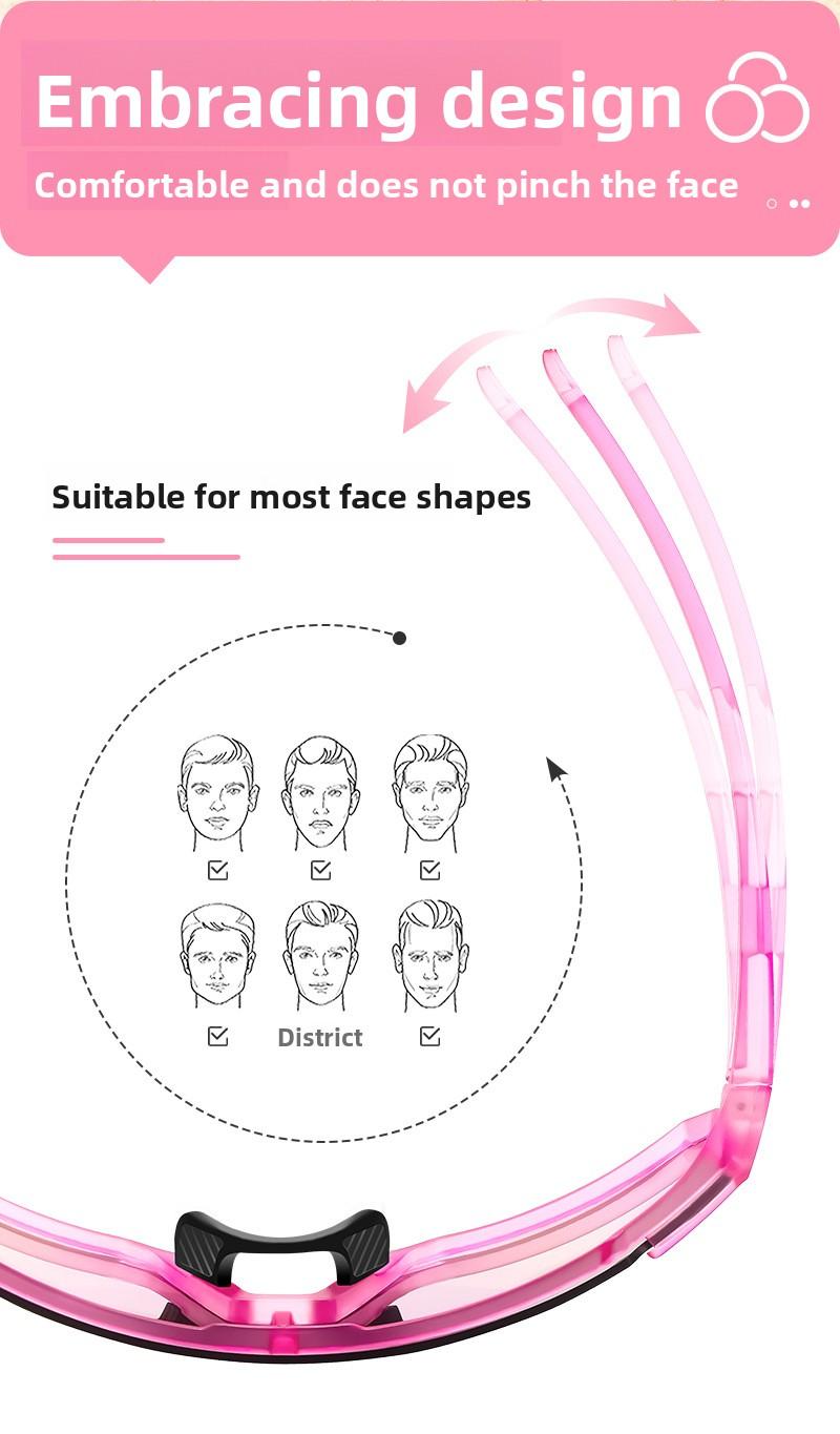 SCVCN Colorful Sports Glasses Windproof Cycling Glasses Sports Sunglasses Outdoor Running Light proof Glasses Off road Climbing Glasses, UV400+UV resistant Suitable for Climbing Cycling Climbing Running Fishing, Lightweight Material HD Vision