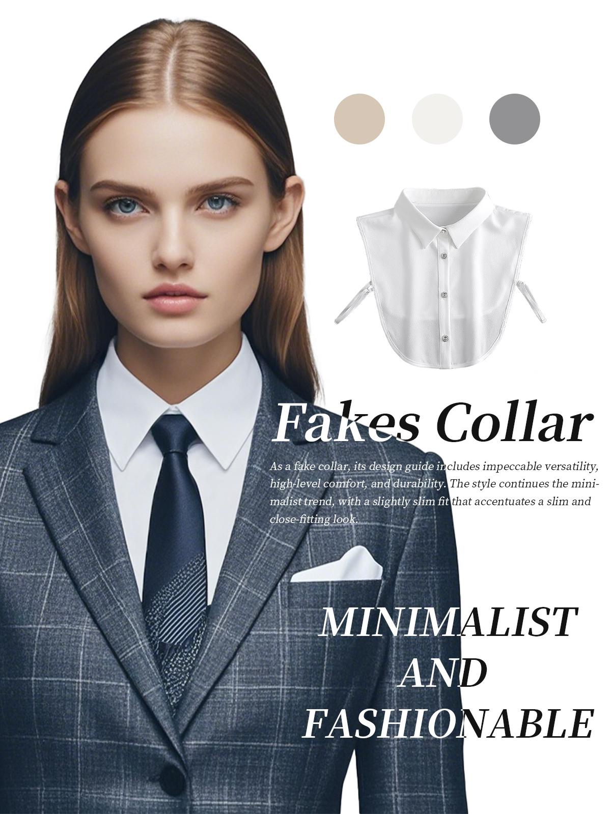 White detachable collar imitation collar decoration simple European half collar shirt Dickey collar women's imitation collar