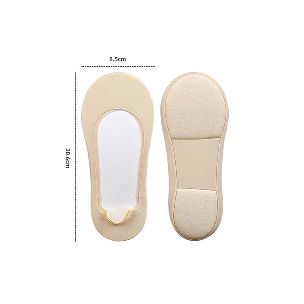 Invisible Foot Insoles Massage Boat Socks Shallow Non-slip Pain Relief 3D Sponge Cushion Summer