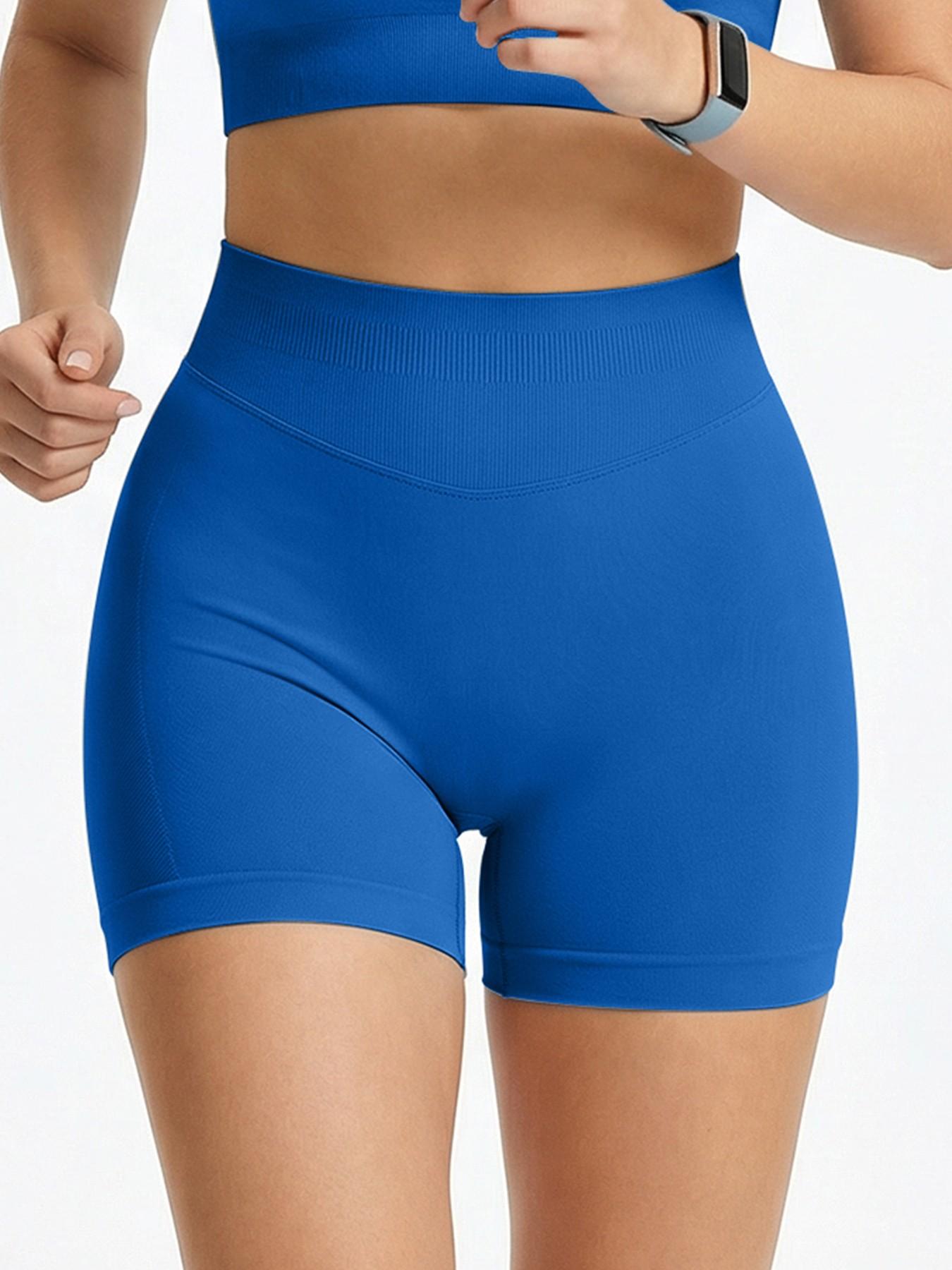 Women's Comfortable Seamless Shorts, Tummy Control Anti-Irritation Design, Casual Daily Sports Fitness Wear, All Seasons