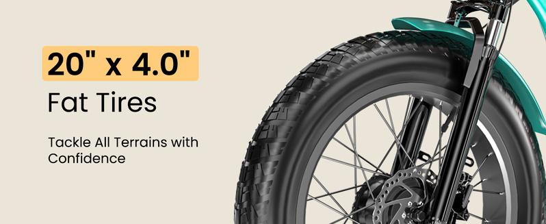 MOONCOOL Electric Tricycle for Adults, 20" x 4" Fat Tire Electric Trike, 48V 500W Motorized Electric Bicycle Bikes, 3 Wheels 7 Speed Ebike with Removable Battery, Aluminum Frame & Large Basket