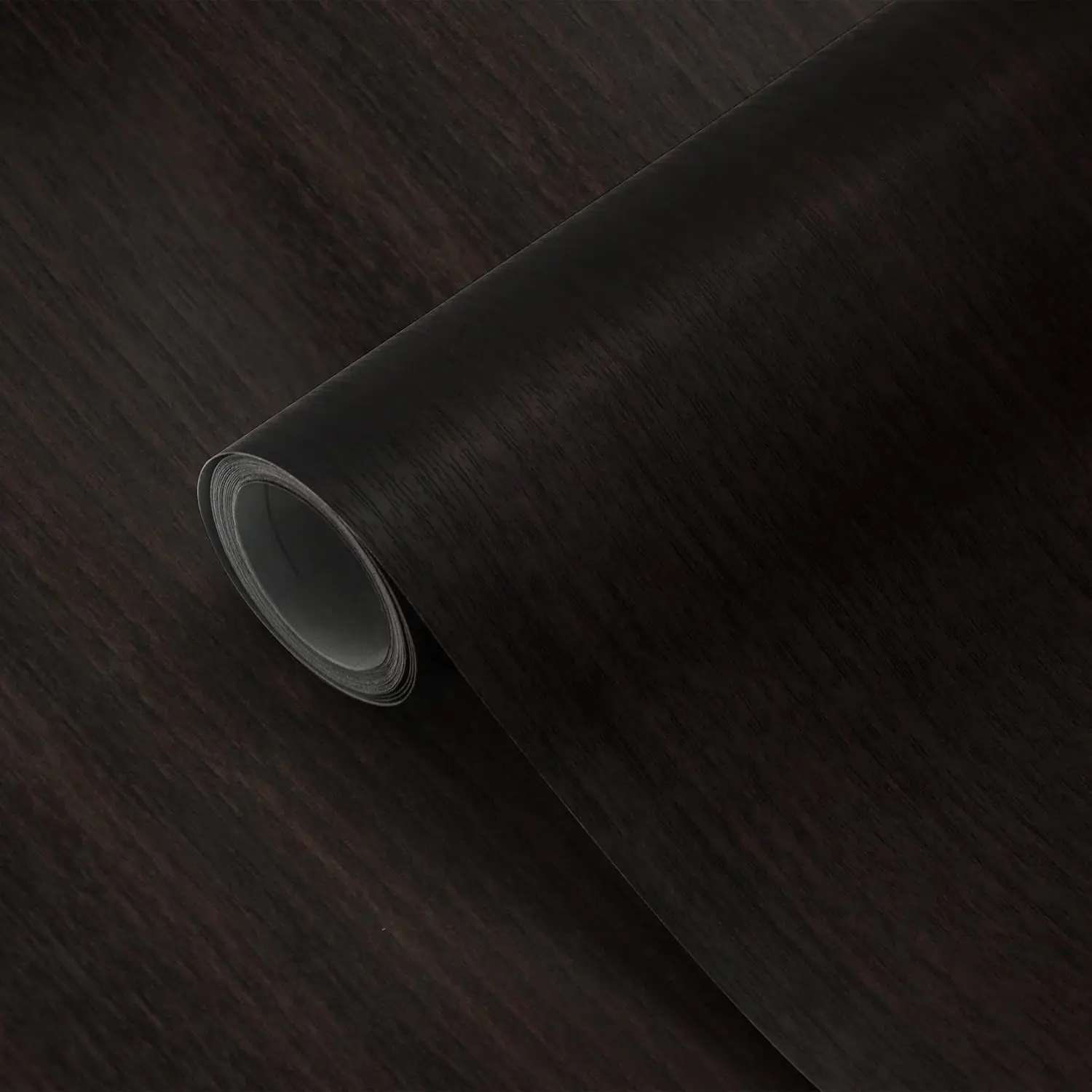 16"x118" Dark Brown Walnut Wood Grain Contact Paper Peel and Stick Waterproof Self Adhesive Wallpaper Wood Vinyl Wrap for Walls Countertop Desk Table Cabinets