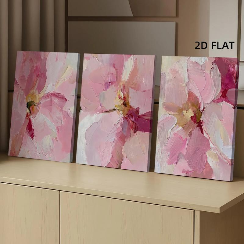 3 Counts Wood Framed 2D Blush Floral Canvas Poster, Abstract Pink Flower Wall Art, Wooden Wall Art, Ready To Hang, Peony Art Wall Decor, Artwork Wall Painting For Gift, Wall Picture for Living Room, Bedroom 3 Counts Wood Framed 2D Blush Floral Canvas Poster, Abstract Pink Flower Wall Art, Wooden Wall Art, Ready To Hang, Peony Art Wall Decor, Artwork Wall Painting For Gift, Wall Picture for Living Room, Bedroom