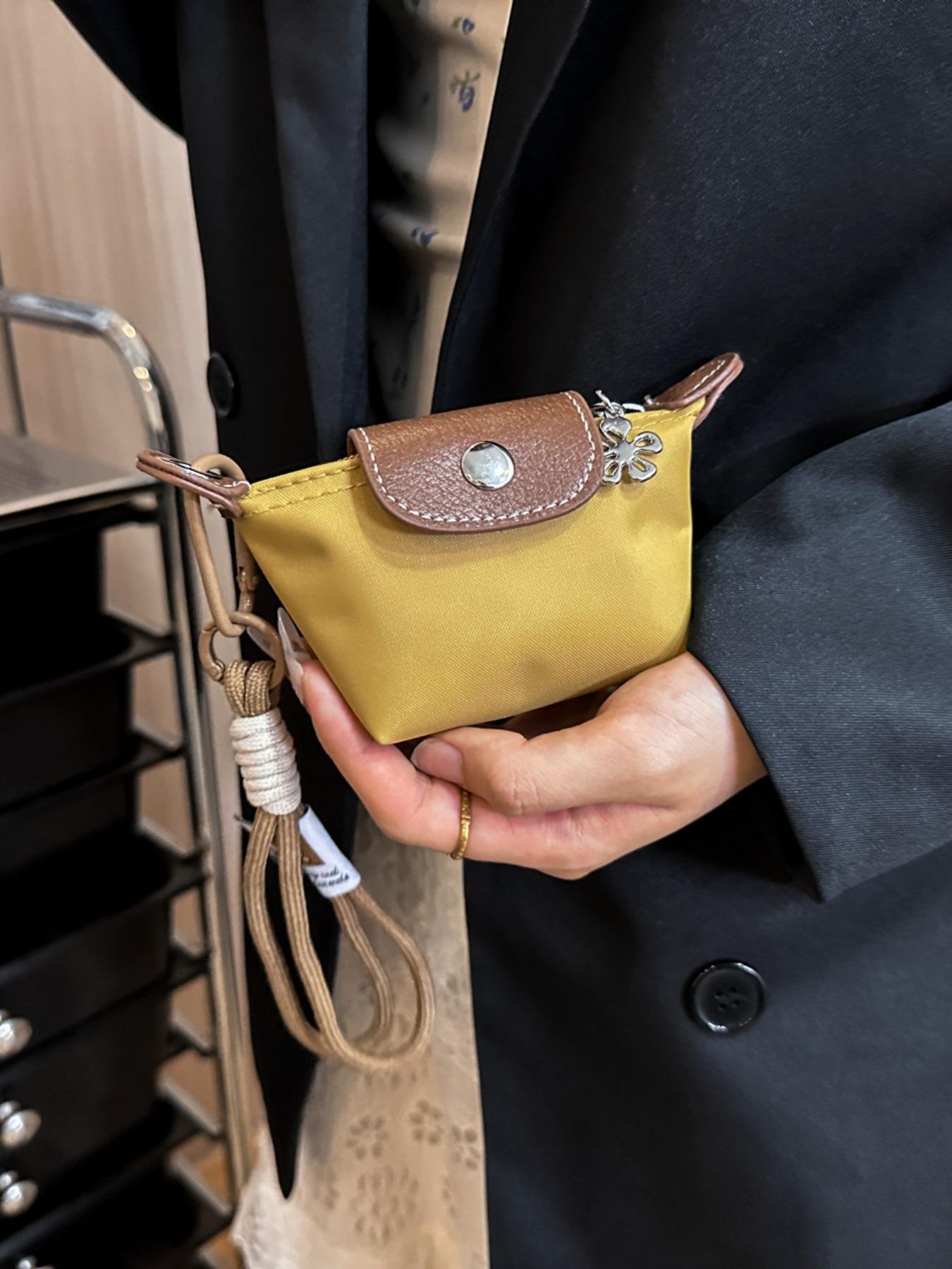 Women's Mini with Detachable Nylon Wristband, Zipper Closure, Decorative Bag, Wrist Strap Wallet, Christmas Gift, Suitable for Young Girls