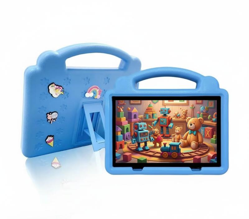 The new learning  gift for children 10.1-inch Android OS with Protective EVA   WiFi Bluetooth Gift for Children Learning System Quad Core Educational pritom educativa parental control  rom   de colores   entertainment dual camera