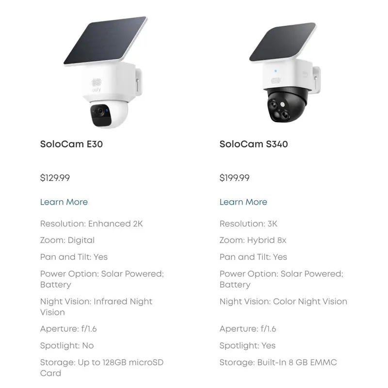[Exclusive Bundle] eufy SoloCam S340, 360° Pan & Tilt Solar Security Camera 2.4 GHz Wi-Fi No Monthly Fee HomeBase S380 Compatible - Ai Auto Lock And Tracking
