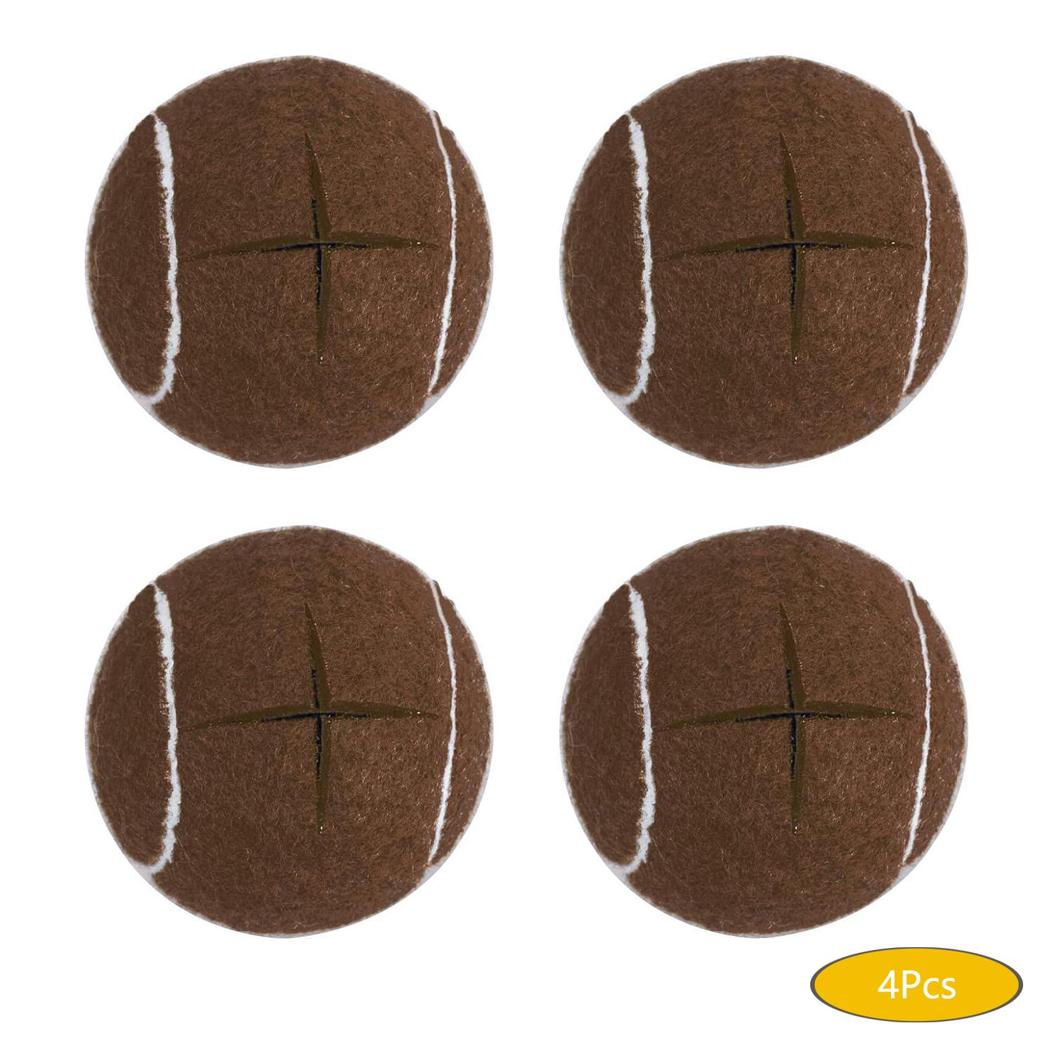 High-Quality Pre-Cut Tennis Balls for Walker Aids (4-Pack), Easy Installation, Elderly Walker Accessories, Protects Furniture Legs and Floors