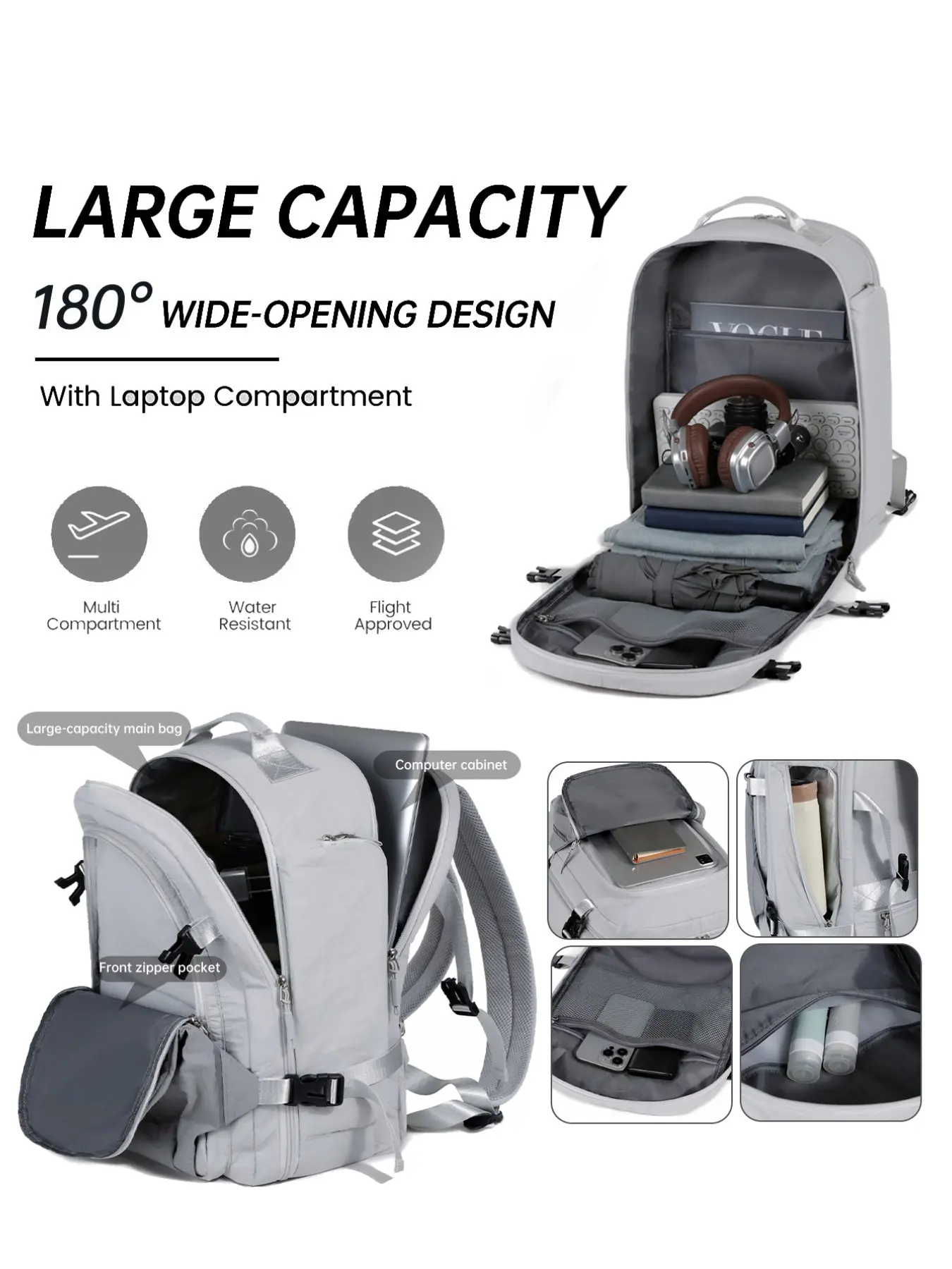 Easyjet Cabin Luggage Backpack, Certified for Flights, Fits Under Seat, Shoe Bag & Laptop Compartment, Adjustable Handle, 45x30x20cm, 15.6-Inch Compatible, Ideal for Travel & Gifts, Travel Backpacks