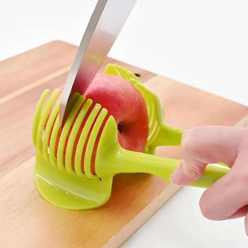 Lemon Tomato Slicer, Multi-Function Divider with Handle, Home Use Lemon Tomato Potato Slicer, Can Clamp Baozi Steamed Bread, Fruit Vegetable Slicer