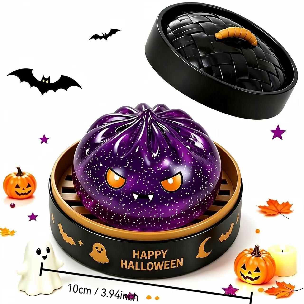 Halloween Ghost Squishy Mallow Stress Relief Toy, Grasp and Squeeze Pressure Release Gift Set, Perfect for Halloween Fun and Relaxation, Fidget Item