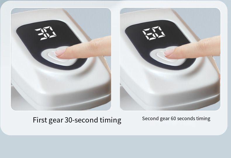 Mini UV Nail Lamp: USB rechargeable flash curing lamp, suitable for nail polish glue, UV light, LED display screen, portable nail lamp, nail dryer, nail care tools