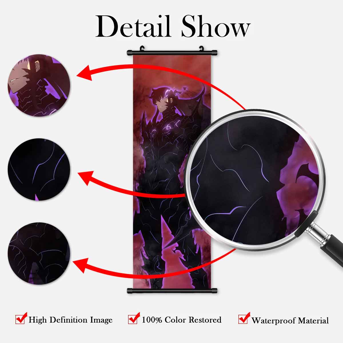 Anime Character Posters Set, Cool Anime Design Art Prints, Perfect Gift for Fans, High-Quality Wall Decor for Living Room & Bedroom, Wall Decoration