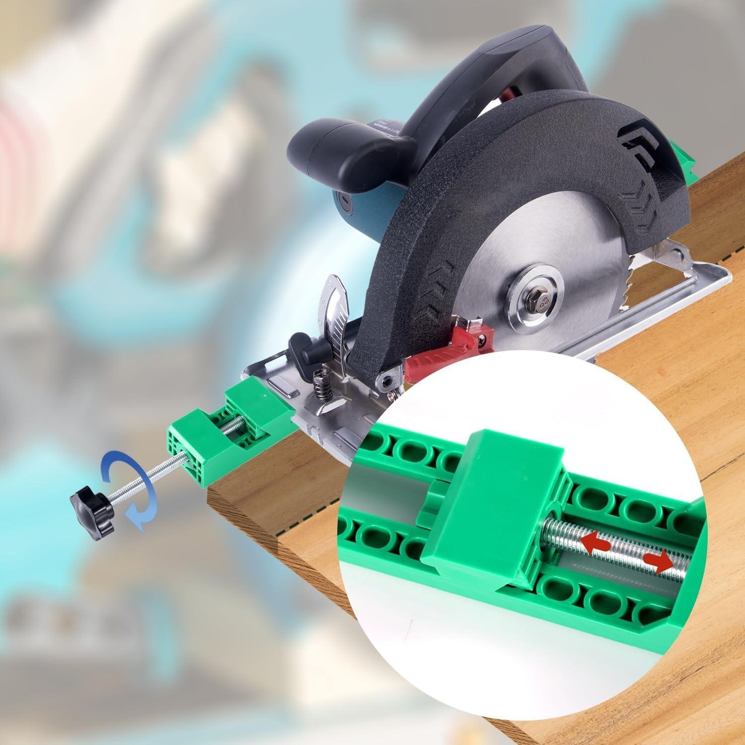 Adjustable Circular Saw Guide Rail, Precision Cutting Machine Base Track, Ideal for Wood Shingles, Durable Versatile Construction Tools