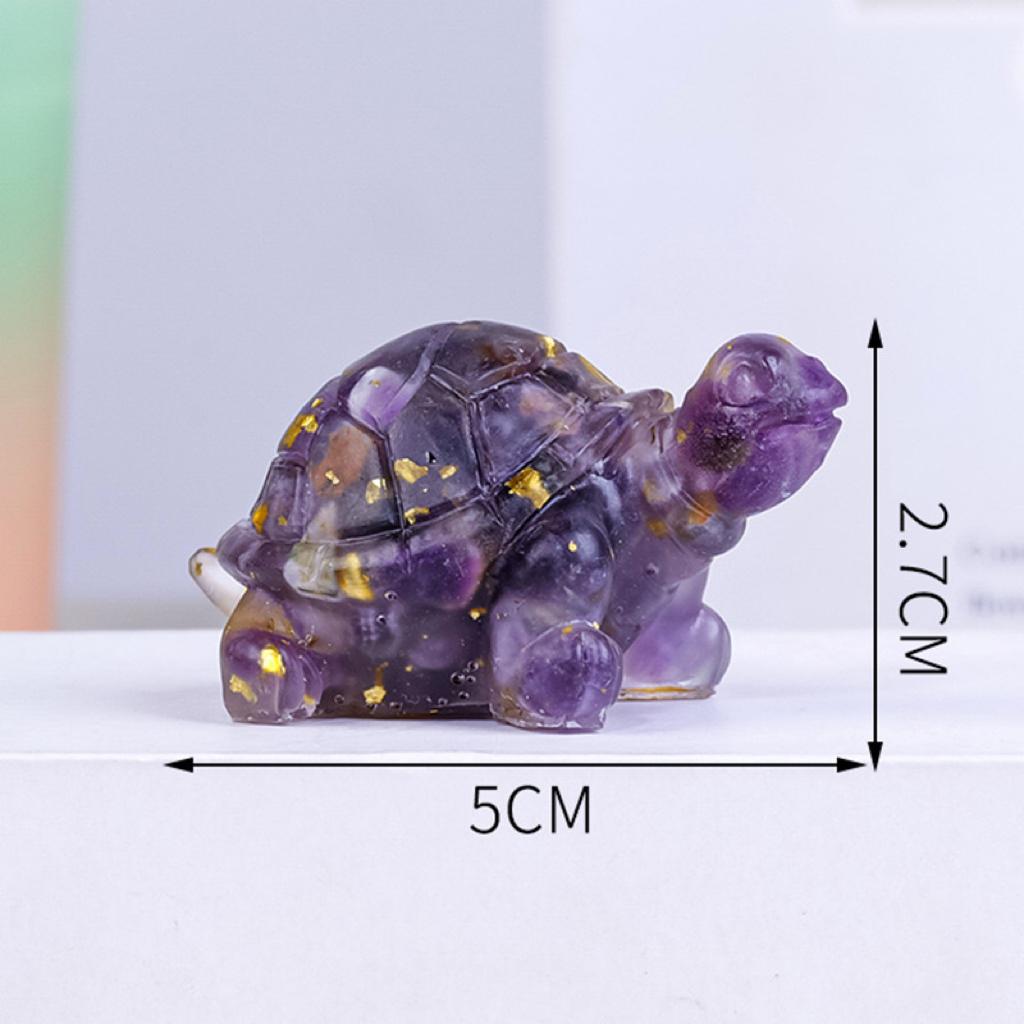 Crystal Chips Turtle Tortoise Home Decoration Natural Healing Crystal Gorgeous Stone Gemstone Jewelry Energy Love Girlfriend Boyfriend Souvenir Valentine Anniversary New Year Christmas Halloween Birthday Gift