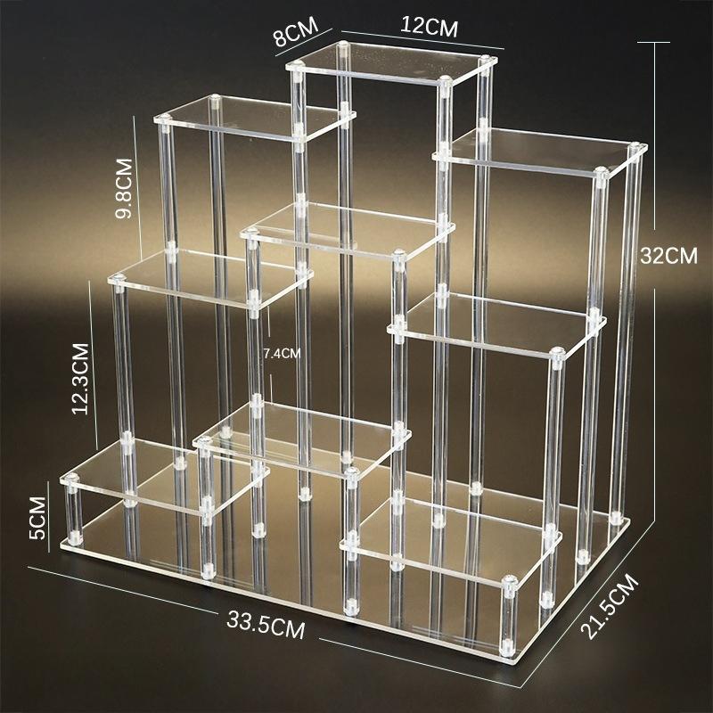 Acrylic transparent display rack multi-layer shelf display rack Display Risers Stand
