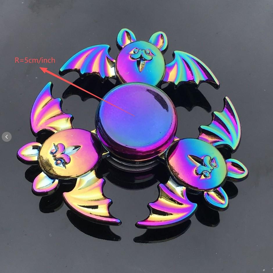 Metal Finger Spinner Toy, Stress Relief Fidget Spinner for Adults & Kids, Rotating Handheld Toy for Students, Fun Accessory