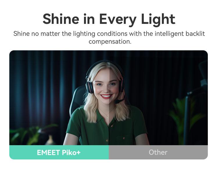 EMEET Piko Dual-Camera AI-Powered 4K Webcam for Switch 2 camera, AI-Assisted Lens Light Correction, Auto Focus, 1080@60 FPS, Built-in 3 Mics, Great for Streaming, Desk Setup and Creative Gifts, TikTokShopBlackFriday