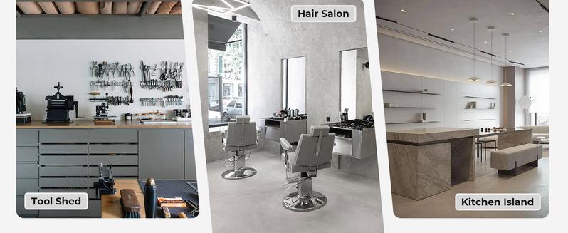 SUPERJARE Drafting Chair with Back, Adjustable Foot Rest Rolling Stool, Multi-Purpose Office Desk Chair, Thick Seat Cushion for Home Bar Kitchen Shop