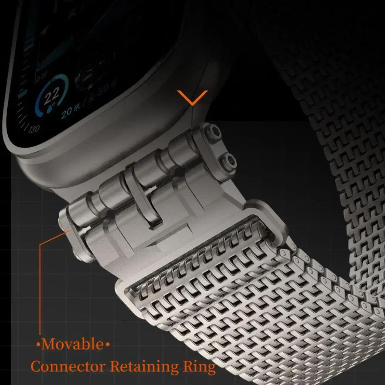 2026 Pioneer Domino Magnetic Steel Apple Watch Band, Premium Metal Replacement Strap Fits Ultra3 & Series11, Sleek Business Wristband for Daily Commute and Formal Occasions