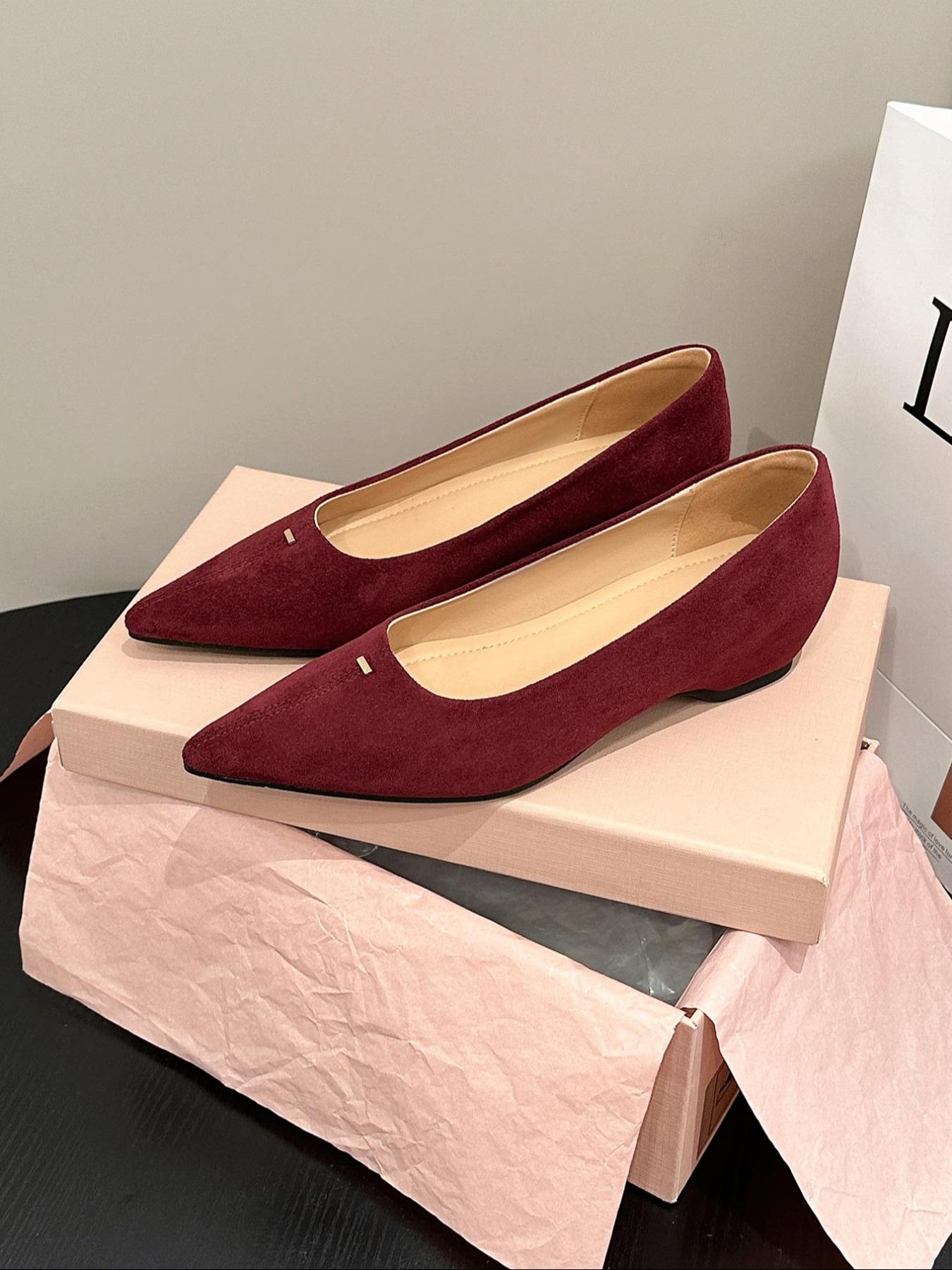 Women's Pointed Toe Flat Shoes, Elegant Textile Upper, Medium Width, All Season Fashion Sneakers, New Style Casual Footwear, Walking Shoes, Flats Shoes