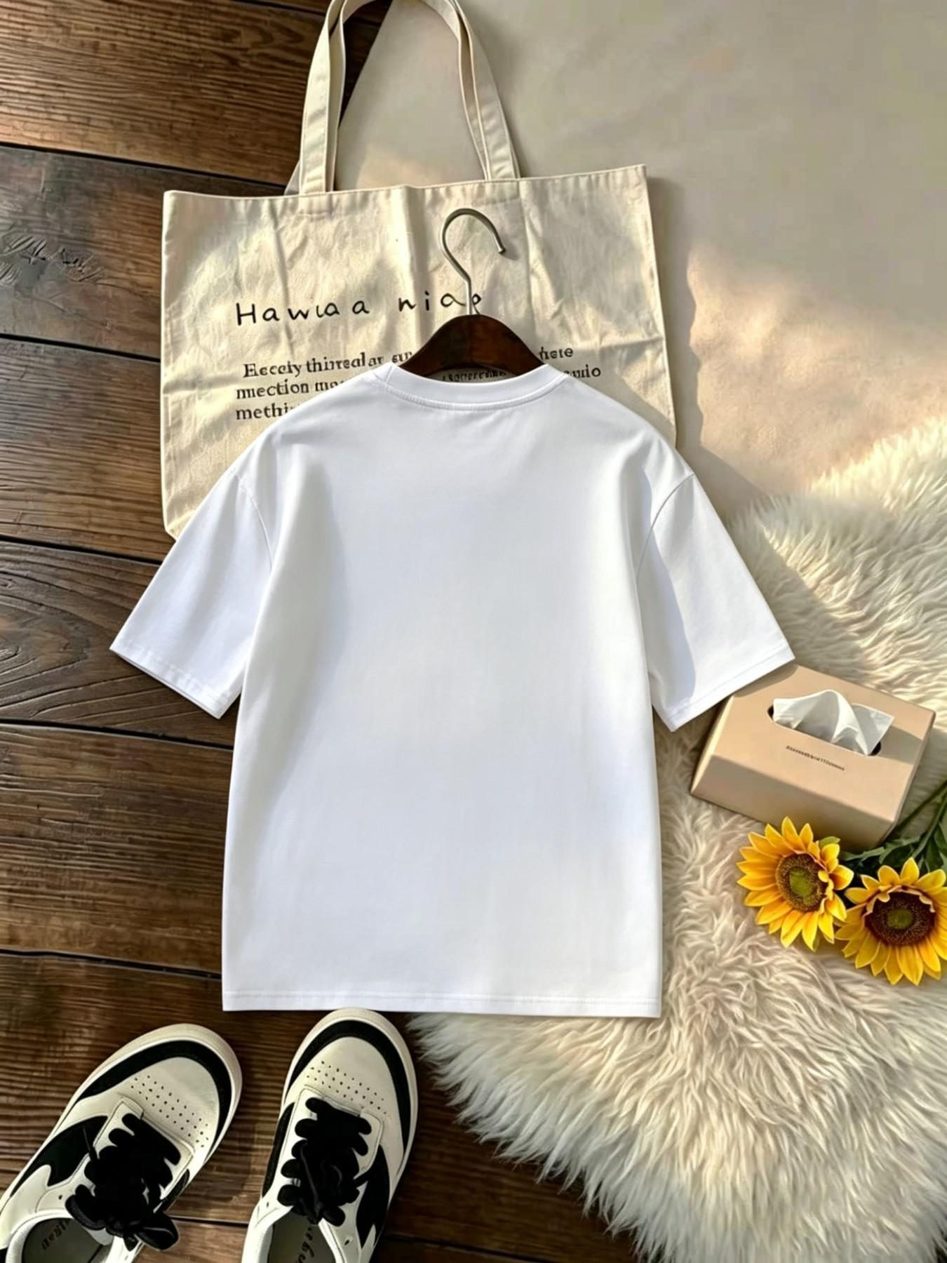 Men's Summer Beach Lobster Sports T-Shirt, Breathable Quick-Dry Knit Fabric, Elastic Round Neck Short Sleeve, Casual Workout Top