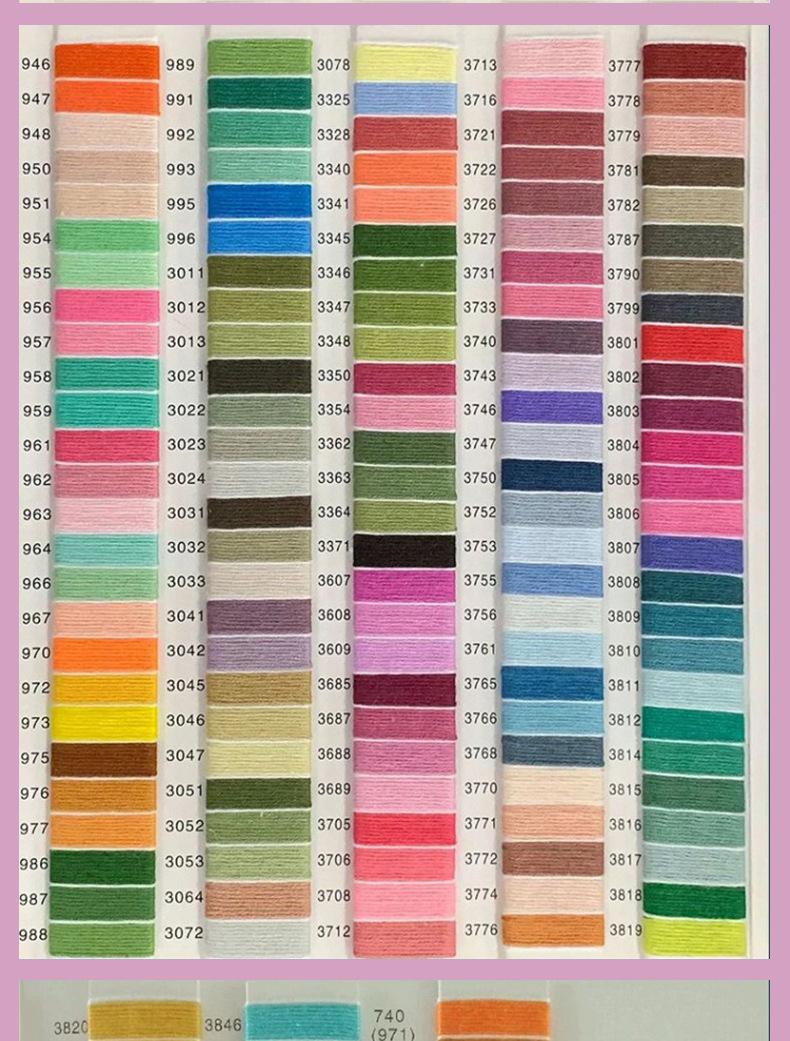 Cross Stitch Embroidery Thread Set, 447 Colors Cross Stitch Floss, 100% Polyester Cotton Blend, Ideal for DIY Crafts & Sewing Projects