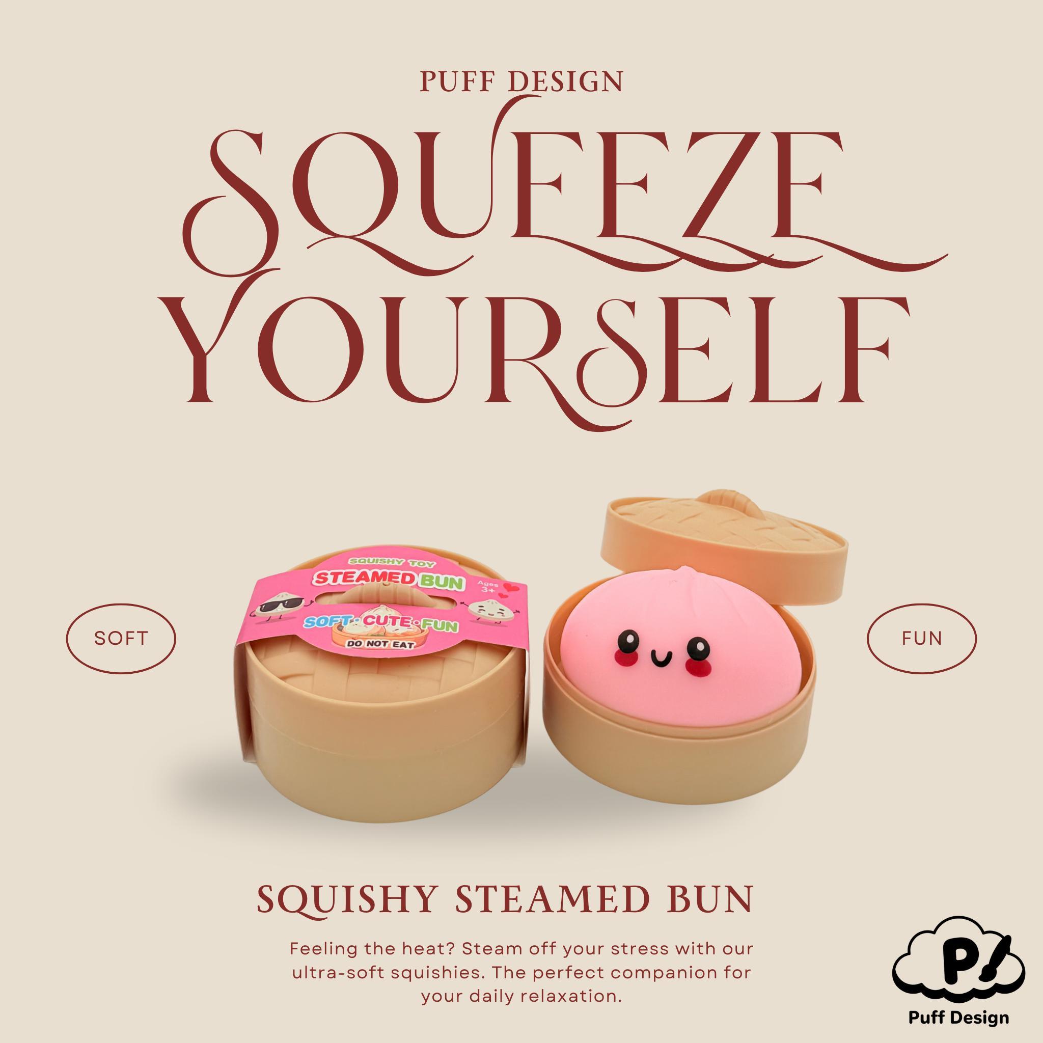 Big Dumpling Squishy, Kawaii Squishies - Stress Relief Toy 1 piece, Blind Box, Mysecret Bun Fidget Toy, Soft TPR Material, Unboxing Surprise, Random Style per Pack, Valentine's Day and Easter gifts, suitable for children to exchange gifts