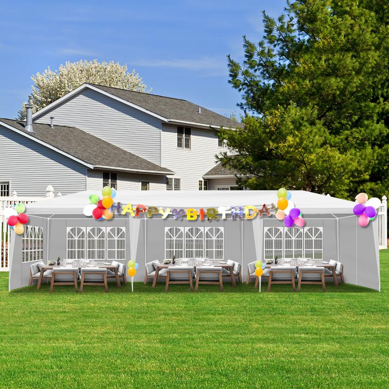 10x20/30ft Outdoor Canopy, Event Gazebo with Removable Sidewalls, Waterproof Gazebo Shelter for Receptions, Party, Wedding, BBQ 10x20/30ft Outdoor Canopy, Event Gazebo with Removable Sidewalls, Waterproof Gazebo Shelter for Receptions, Party, Wedding, BBQ