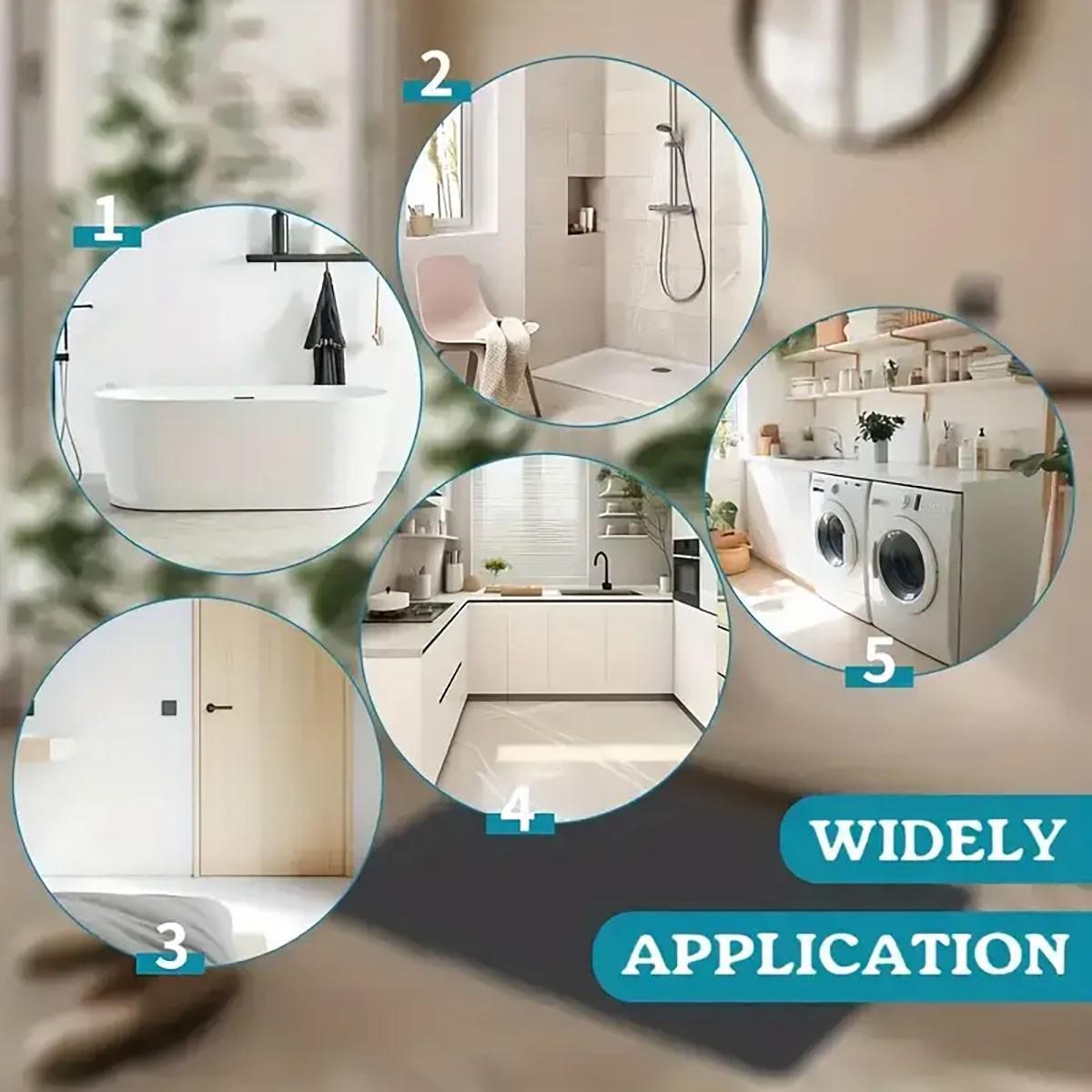 1pc Welcome Lemon-Frame Solid Minimalist Flannel 100% Polyester ENTRANCE MAT, foyer/aisle/door light absorb light slip-safe, fold-flat space-save, fruit-lover flex lay, machine-wash gentle fade-free gift-ready