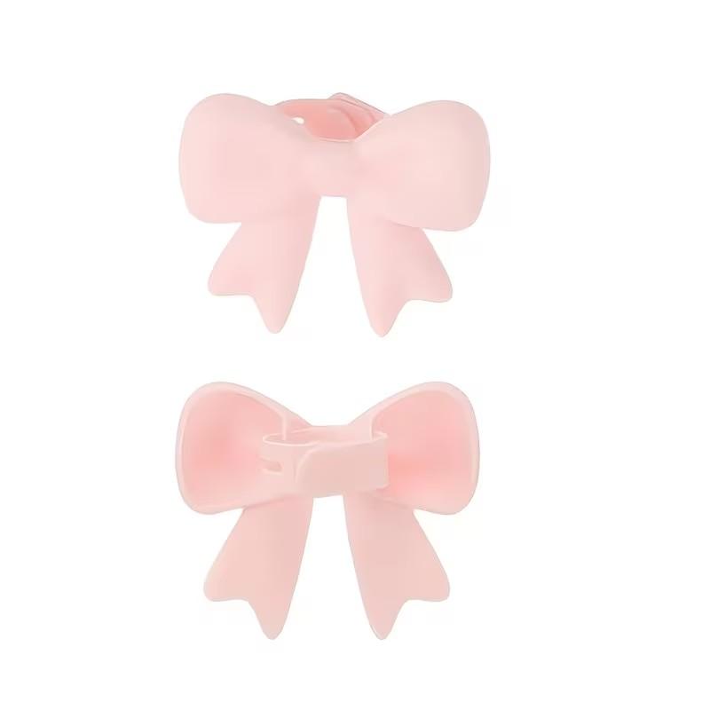Silicone Bow Headset Accessories, 2 Pack 3D Bow Headset Decoration, Cute Headset Pendant, Girl Heart Silicone Bow Clip, 3 Colors Optional, Aesthetic