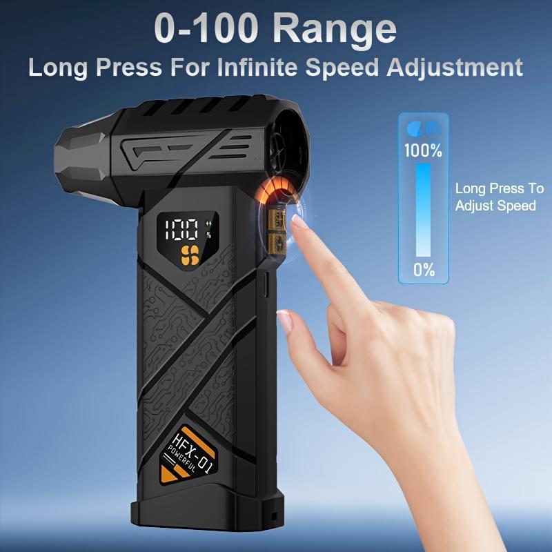 2026 New Handheld Brushless Fan, Strong Turbine Motor, 4 Speeds, Adjustable Wind, Rechargeable Battery, Portable, Multi-Use