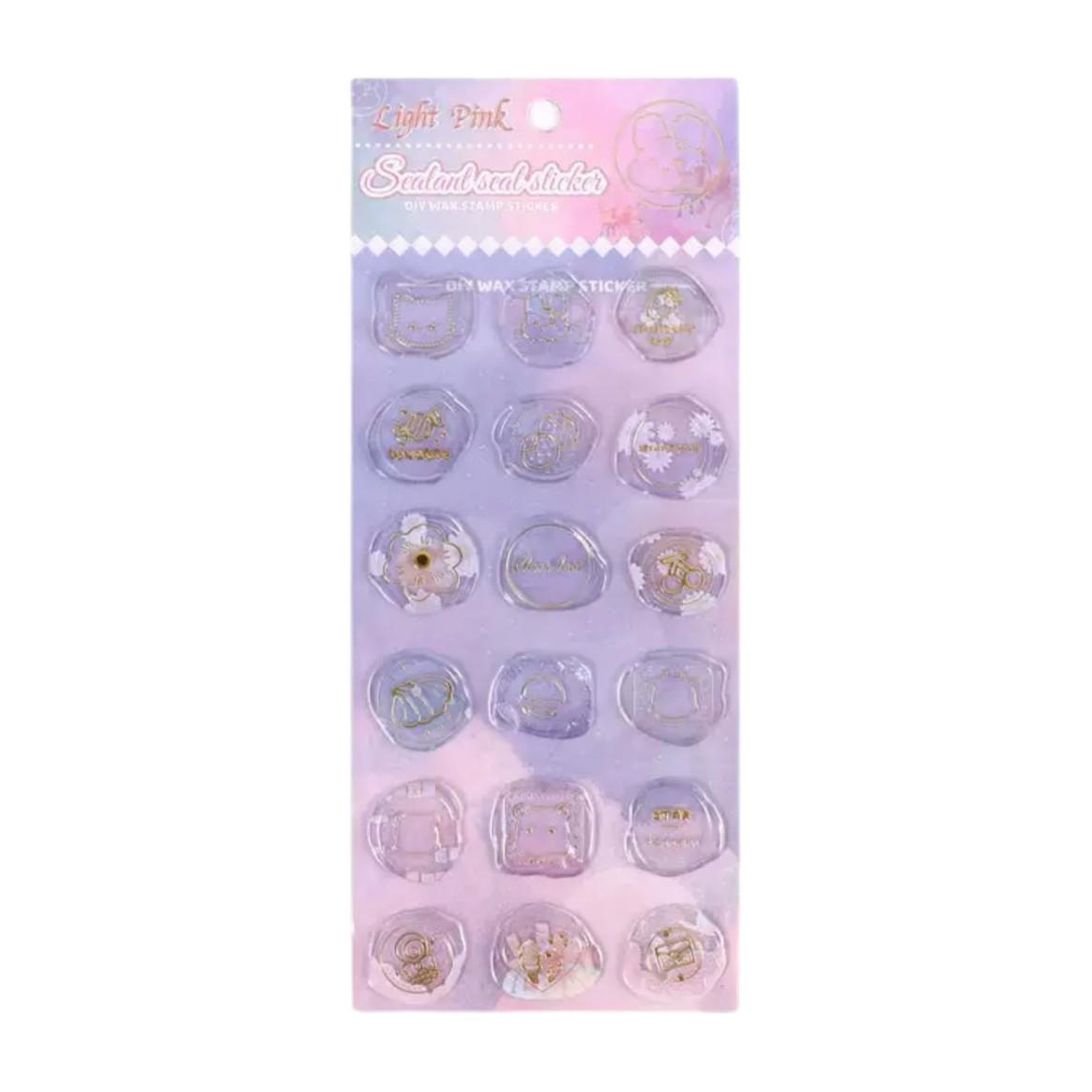 Gold Foil Wax Seal Stamps, High-Quality Embossing Stickers for Scrapbooks, Notebooks, Envelopes, DIY Seals, European Style Decorative Stickers