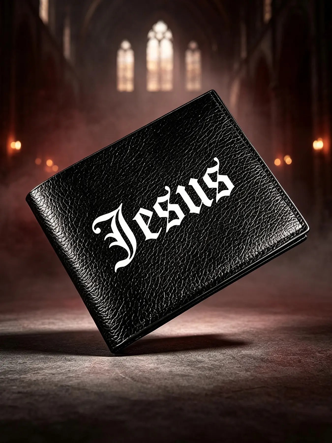 Jesus Print Men's Wallet, Large Capacity with Multiple Card Slots, Simple Coin Pocket, Credit Card ID Card Holder, Card Coin Pouch