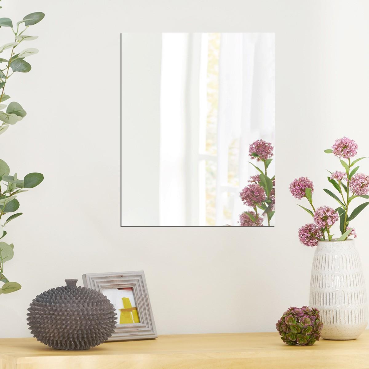 Acrylic Self-Adhesive Mirror Wall Sticker, Dormitory Home Splicing Mirror, Bathroom Cabinet Door Soft Mirror, Easy Install Decorative Accessory