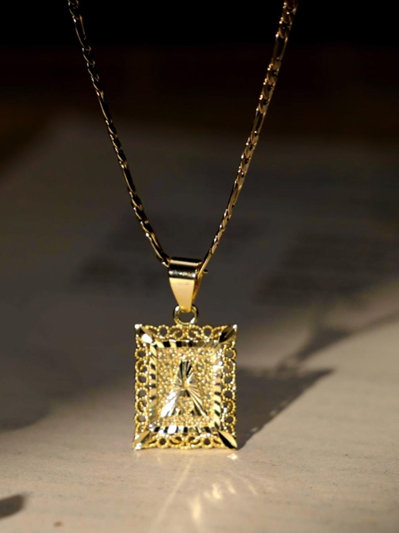 Initial Letter Pendant Necklace, Unisex Initial Jewelry, Unique Gift for Graduation, Fashionable Statement Piece, A-Z Letters Available