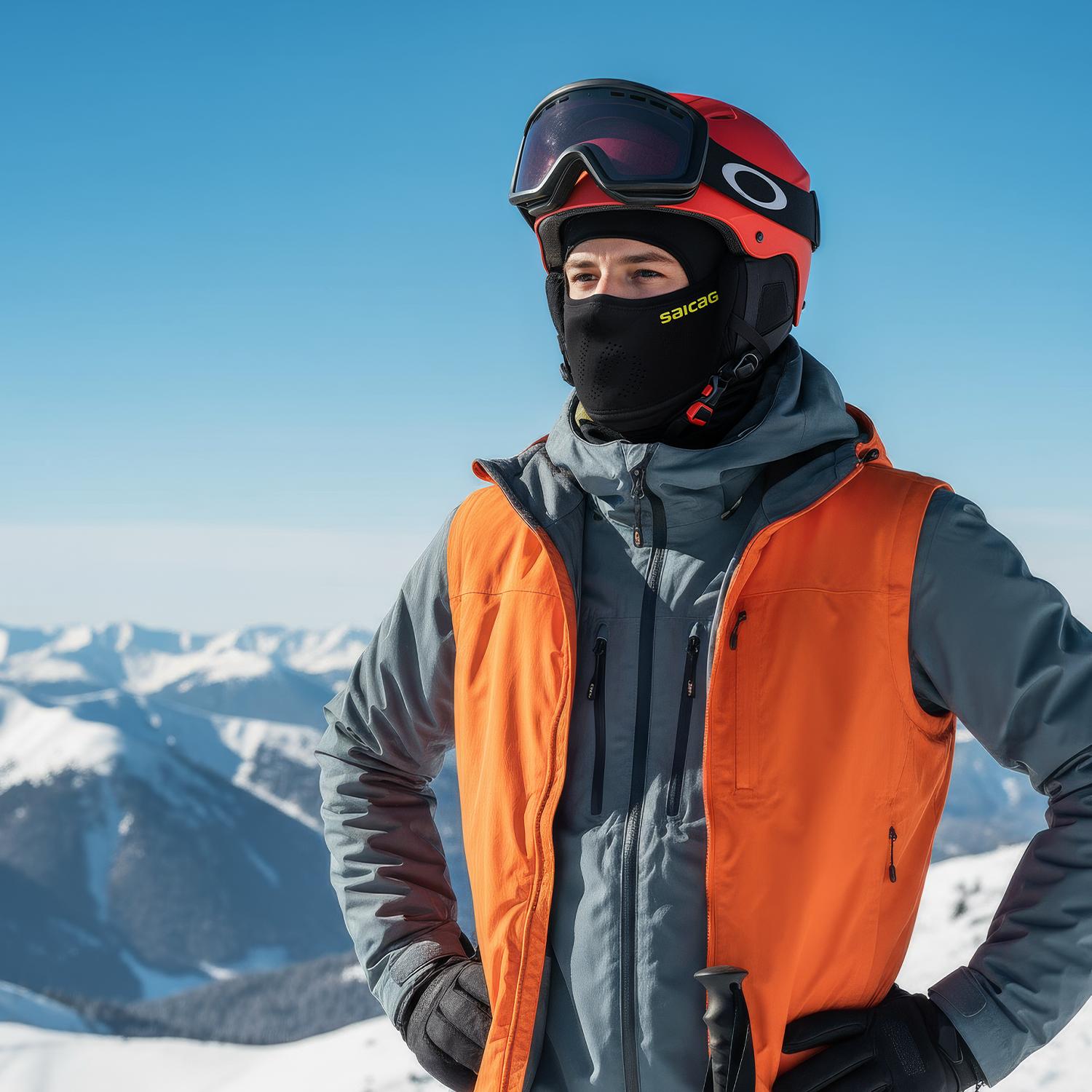 SHINEMEOTH Warm Windproof Hat Balaclava Face Mask Men Padded Liner Under Helmet Skiing Cycling Fleece Lined for Winter Outdoor Sports