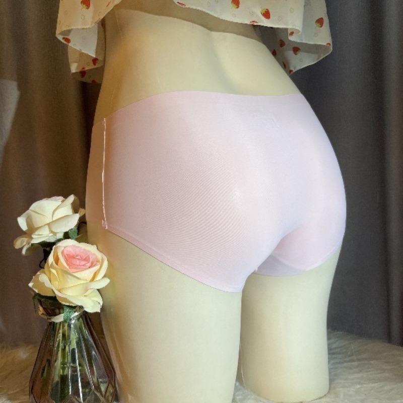 Women's Ice Silk Seamless Gaff Panty Apparel, Cotton-Lace Sexy Tucking Briefs for Transgender MTF Crossdressing, Open Back Underwear