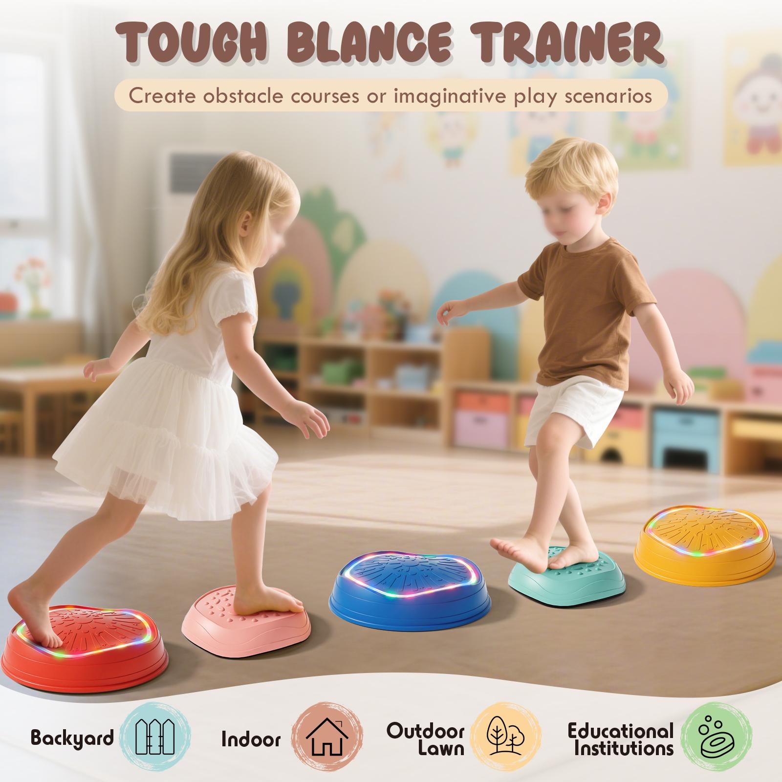 Lehoo Castle Stepping Stones for Kids, Non-Slip Stepping Stones, Indoor & Outdoor Toys, Obstacle Course, Sensory Balance Stepping Stones, outdoorfun Lehoo Castle Stepping Stones for Kids, Non-Slip Stepping Stones, Indoor & Outdoor Toys, Obstacle Course, Sensory Balance Stepping Stones, outdoorfun