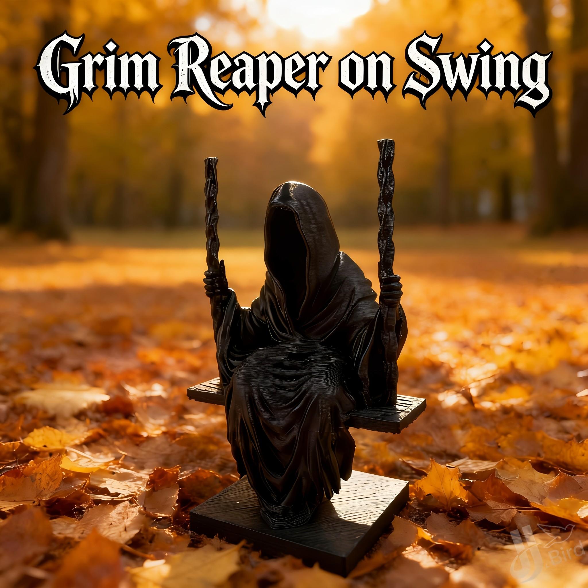 Gothic Style Swing Death Figure Ornament, Collectible Handmade Decorative Piece, Home Bookshelf Desktop Decoration, Creative Art Display