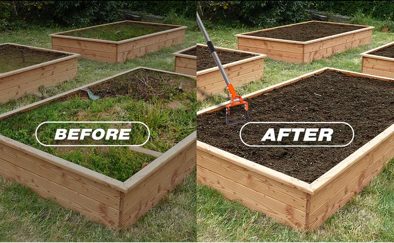 Walensee Garden Hoe for Weeding Action Hoe and Stirrup Hoe for Flower Bed, Adjustable Hula-Hoe, Scuffle Loop Hoe for Gardening Weeder Cultivator